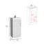 Meuble-lavabo simple 16 po avec lavabo en résine et robinet blanc