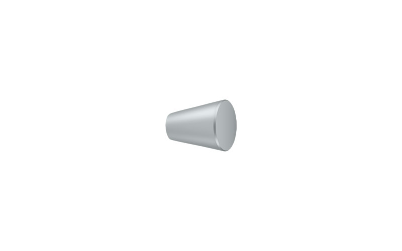 Conical Knob, Brushed Chrome, 1"