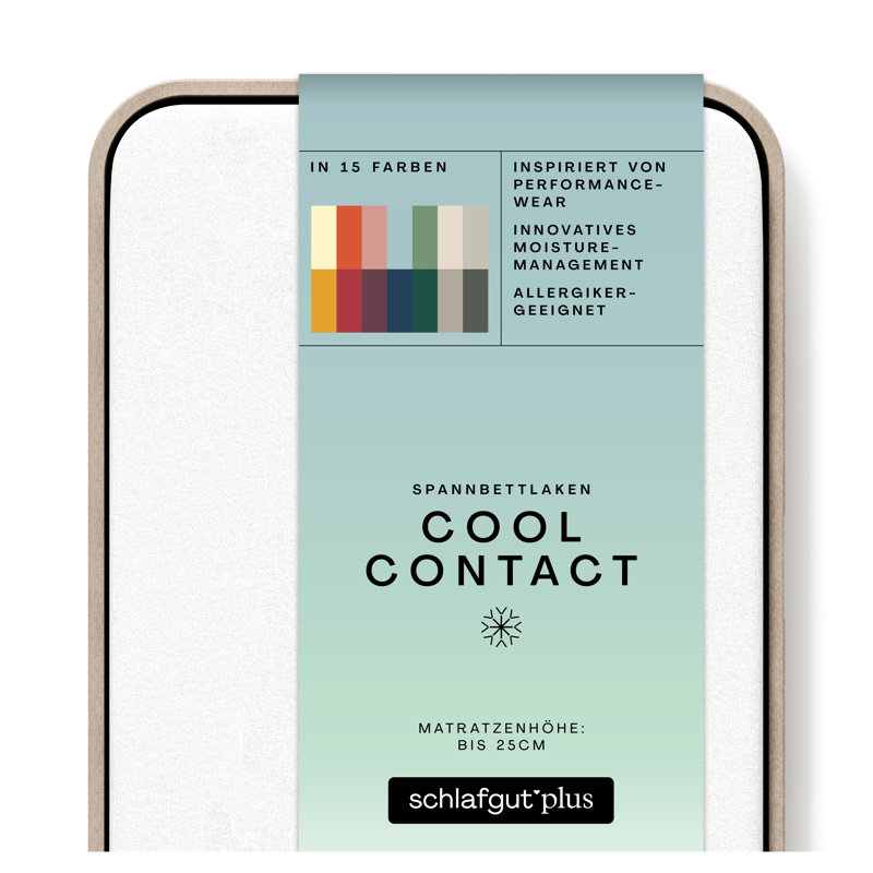 Cool Contact 100% Microfibre Fitted Sheet, L 140 x 200cm - 160 x 200cm, Full White