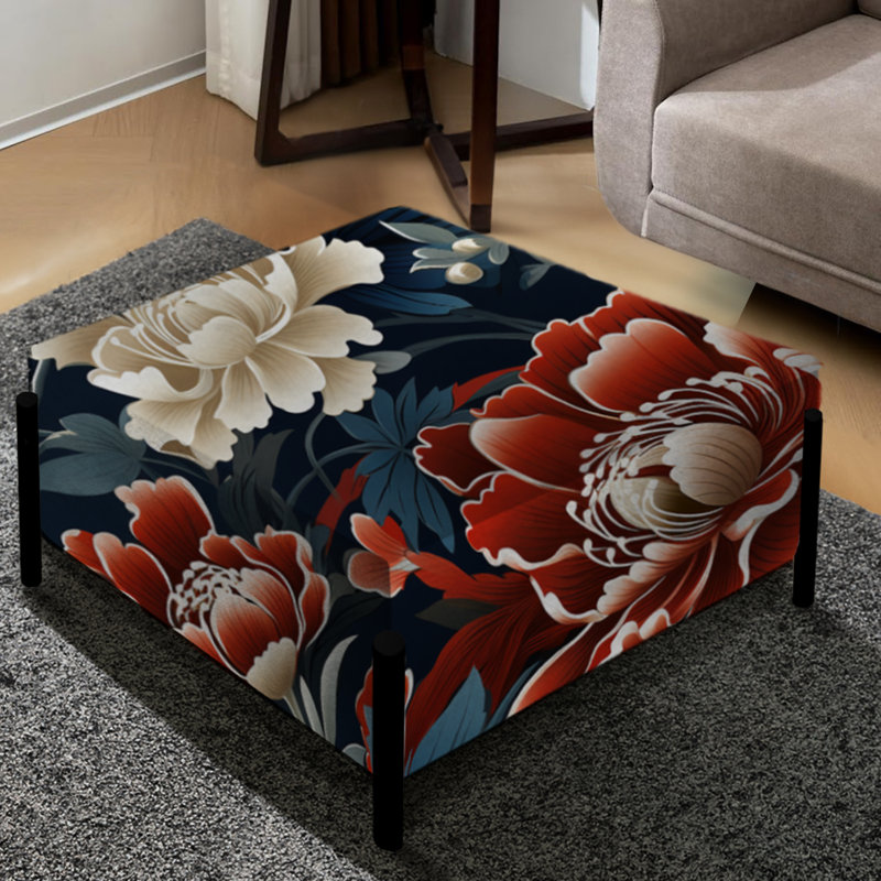 Dynastie Ming - grand repose-pieds carré chinois