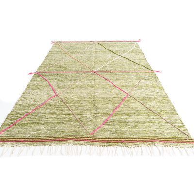 Tapis olive Kalmanovitz