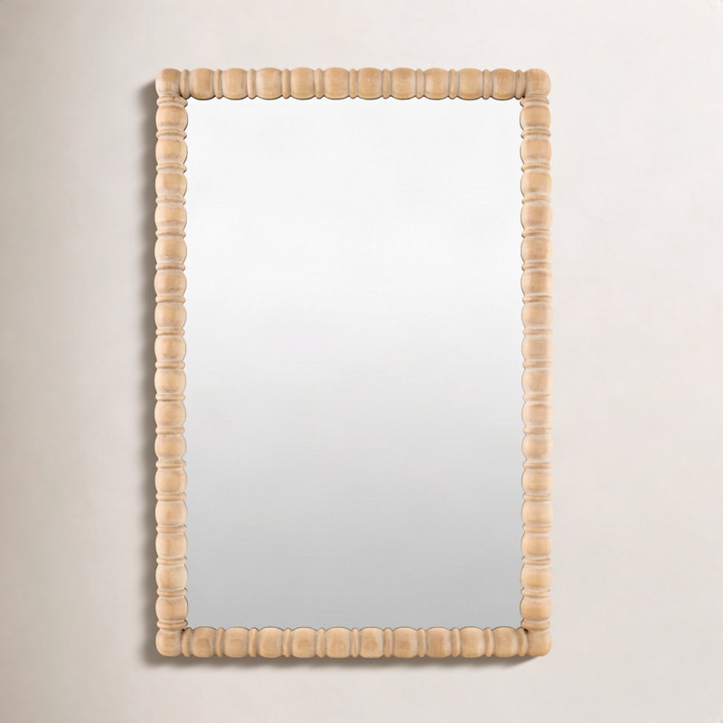 Miroir Galey Alix x Livabliss Karling Blair, 37 po x 24 po, Brun antique