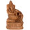 Sculpture Ganesha en bois jouant des cymbales, 11,5 po de haut, art du temple de l'Inde du Sud pour la méditation et l'autel de la maison