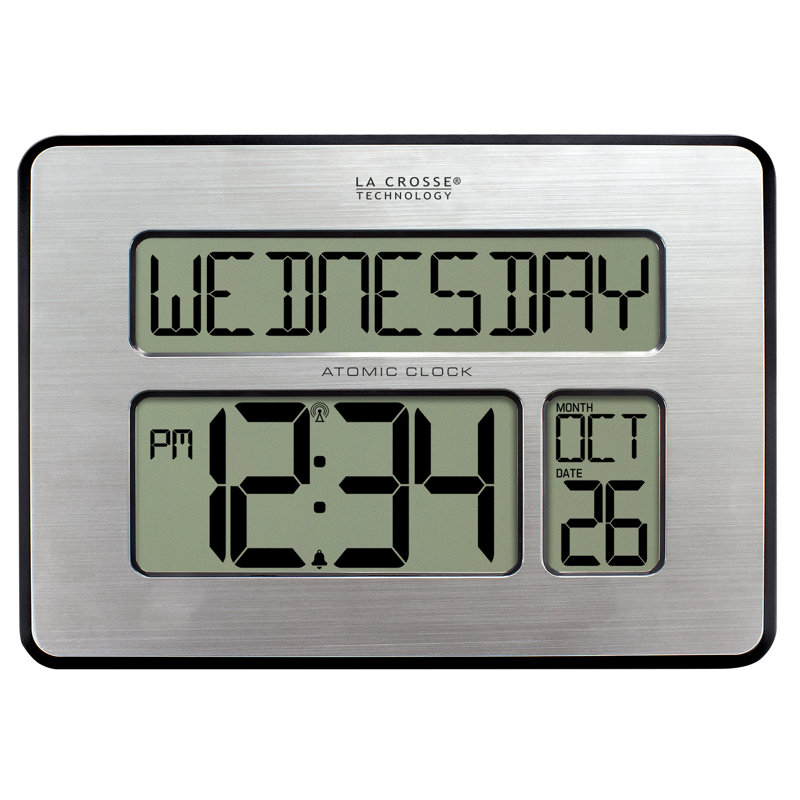 Digital Atomic Calendar Clock with Backlight