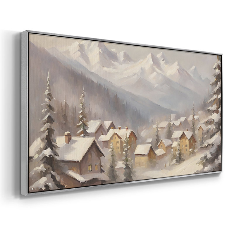 Paysage, série CCGXI, toile tendue avec châssis, prête à être accrochée, Argent argent, H 21 po x l 41 po