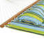 Hamac de bar 2 pièces en polyester matelassé - bleu / vert-24261102