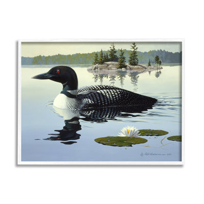 «Duck in Vast Pond» par Rod Lawrence, reproduction de photo sur toile