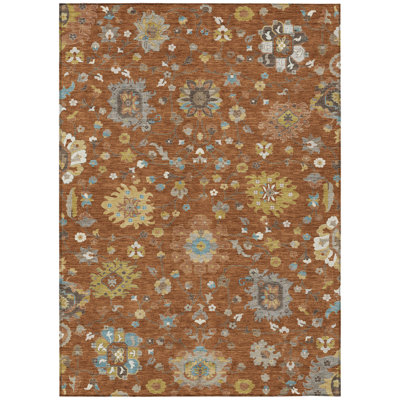 Machine Washable Indoor/Outdoor Chantille ACN2930 Global Rug