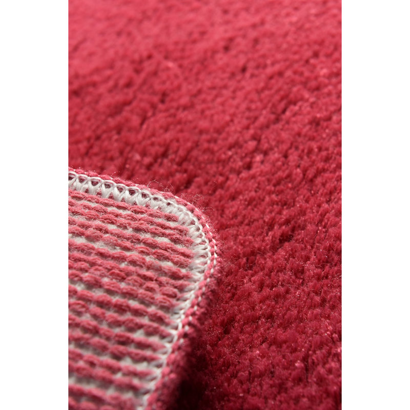Tapis de bain luxueux en acrylique fuchsia, 31,5 po x 55,1 po | 100% acrylique, hauteur des poils: 0,7 à 1,2 po | Antibactérien et antidérapant dessous | Lavable à la machine, facile d'entretien, doux et durable pour le confort de la salle de bain