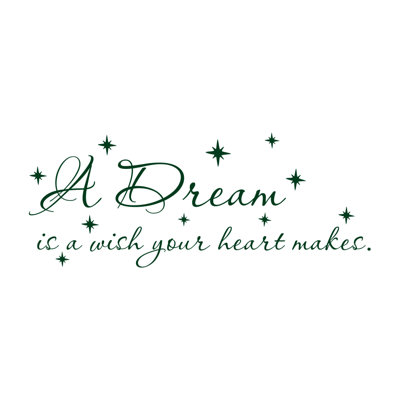 Décalcomanie murale cendrillon de chambre d’enfant quote décoration