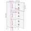 Aimme 40 cm W Highboard