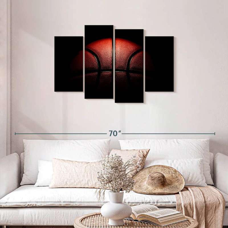 Ballon de basketball Sirci dans le noir, H 27 po x l 43 po