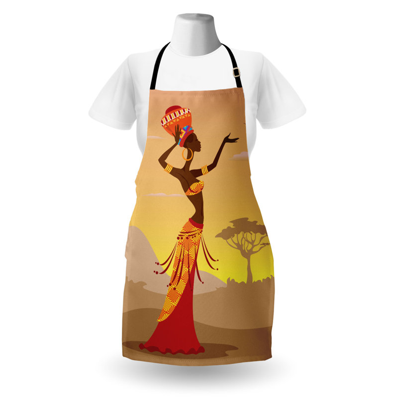 No Pattern Bib Apron