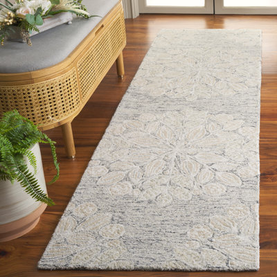 Jardin 738 Area Rug In Grey / Ivory
