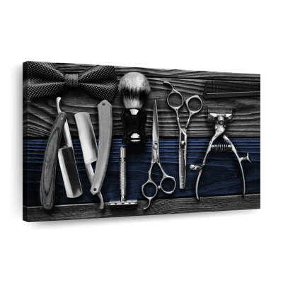 Hair Tools Pop Canvas Print