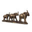 Statue de famille d'éléphants 17,9X3,1X6,9 "
