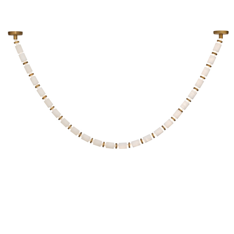 Entice 36 - Light Unique Modern Linear LED Pendant, 3000K, 95" H x 2" W x 2" D, Slim