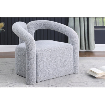 Chaise d'appoint moderne / contemporaine en tissu Boucle