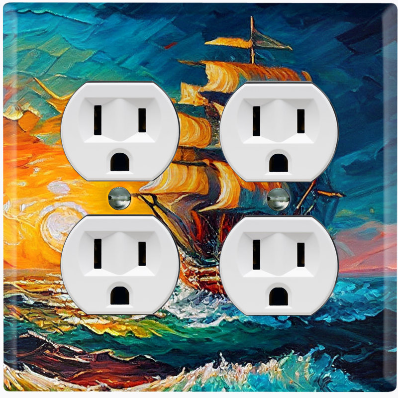 2 - Gang Duplex Outlet Standard Wall Plate
