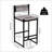 2PCS Paper Rope Woven Bar Stools With Back-119971276