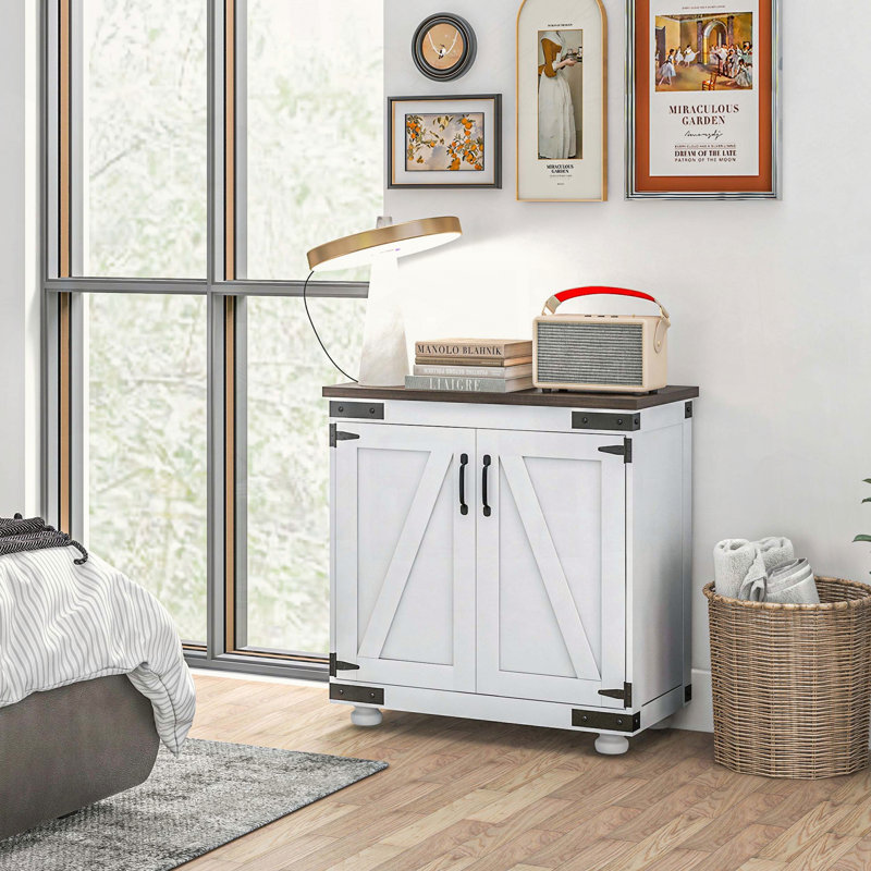 Modern Farmhouse Sideboard with Barn Door
