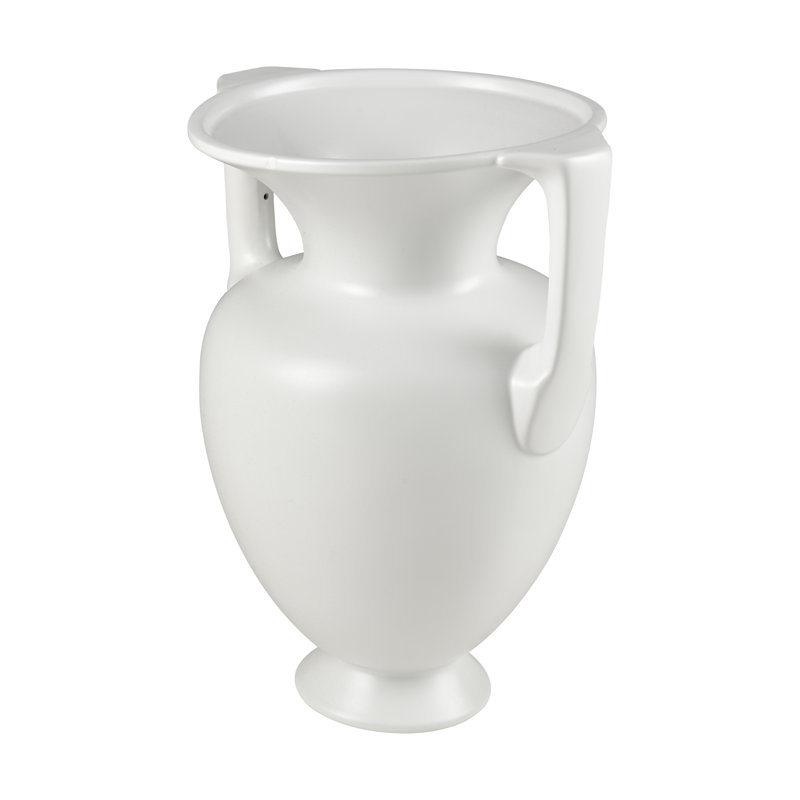 Vase Tellis - blanc moyen, H 16 po x l 11,75 po x P 11,75 po