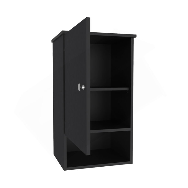Medicine Cabinet Porto, Bathroom, Black, Black