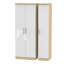 Yvette 3 Door Manufactured Wood Wardrobe-18860315-23704042