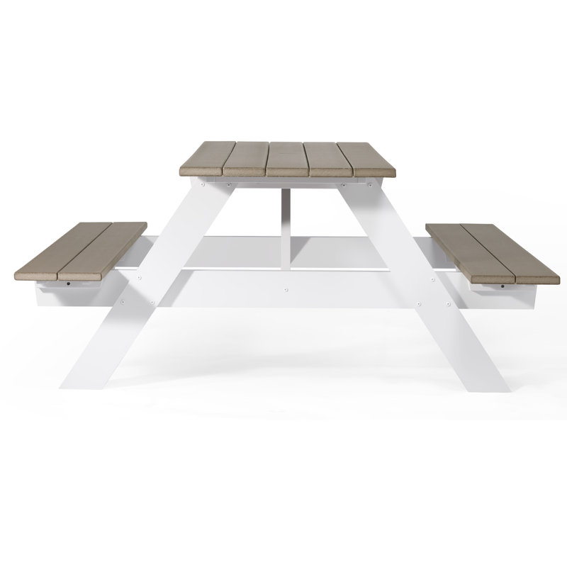 Table de pique-nique d'extérieur 70 po, Noyer