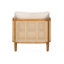 Chaise avec accoudoirs rembourrée pour l'extérieur