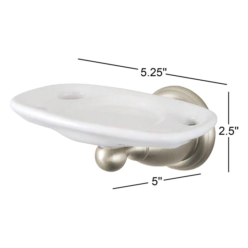 Porte-brosse à dents et porte-gobelet Kingston Brass Heritage, Nickel brossé