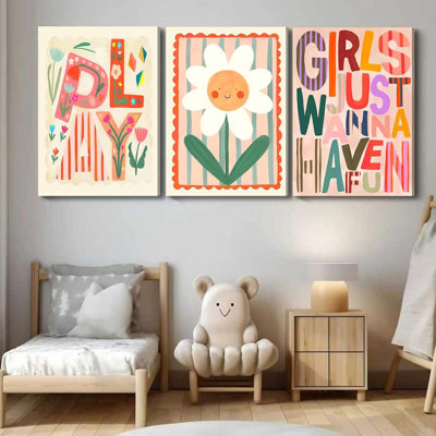 3 Piece Wrapped Canvas Wall Art