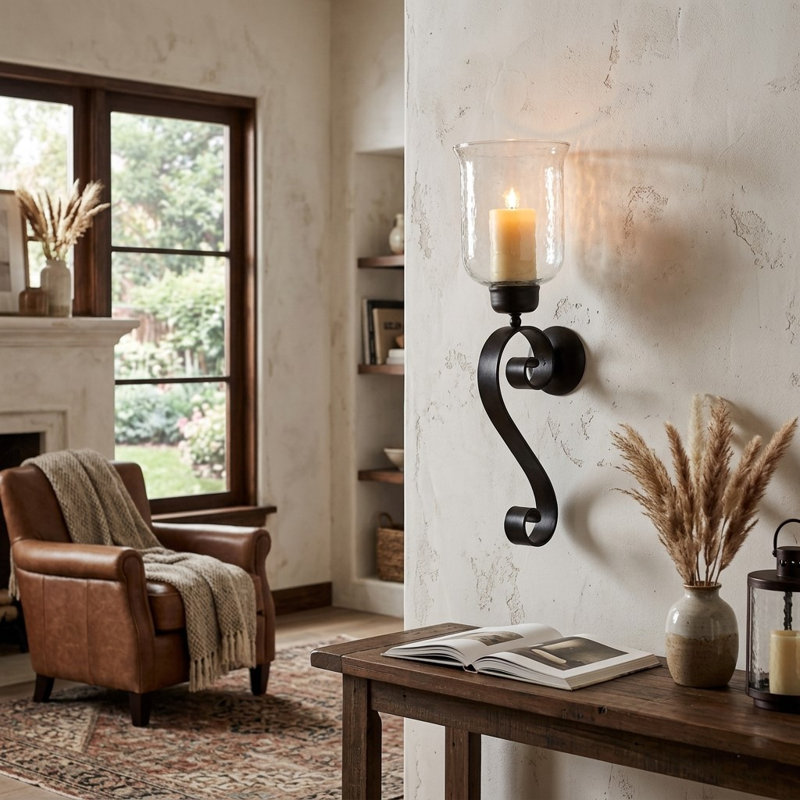 20'' H Wall Wall Sconce, Clear