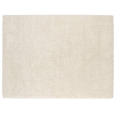  Tapis d'intérieur à poils longs ultime en polypropylène crème et ivoire Ultimate Shag