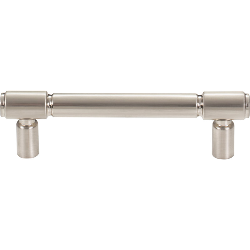 Clarence Bar pull, Brushed Satin Nickel, 3 3/4" Center to Center