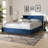 Konur Upholstered Velvet Standard Bed-1334611113