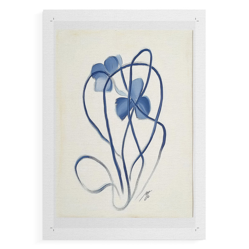 Série FLORAL DCXLVI - Impression sur toile seulement - NON CADRE