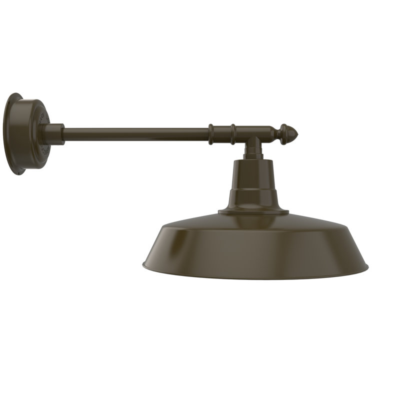Annis LED Wall Light, 11" H x 18" W x 30" D, Mahogany Bronze