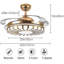 42'' Ceiling Fan with LED Lights