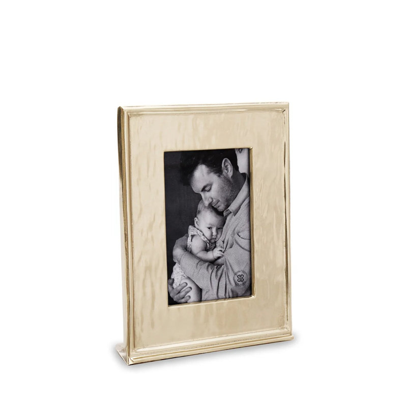 FRAME Metal Picture Frame, Gold, 4" W x 6" H
