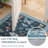 Floral Machine Washable Rug with Non-Slip Backing, Soft Thin Low Pile Non Shedding Floor Carpet, Indoor Foldable Printed Accent Mat for Living Room/Nursery/Bedroom-1752083268