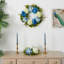 Faux Hydrangea Plastic 24'' Wreath-26209417-92356876