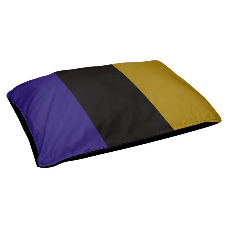 Coussin extérieur Philadelphia, Petit (l 28 po x P 18 po x H 6 po), Noir / rouge