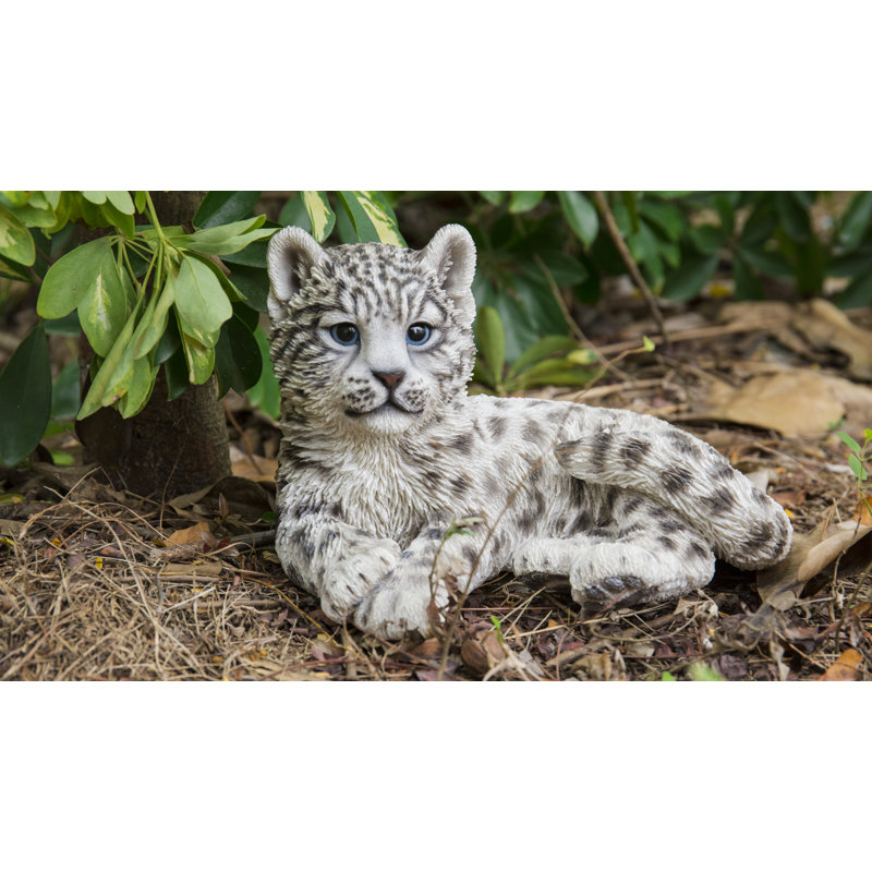 Snow Leopard Cub Statue