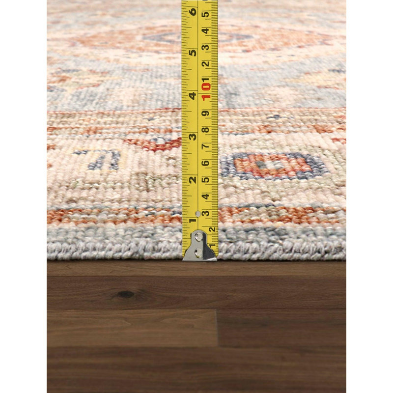 Hand Woven Cotton and Wool Oriental Area Rug