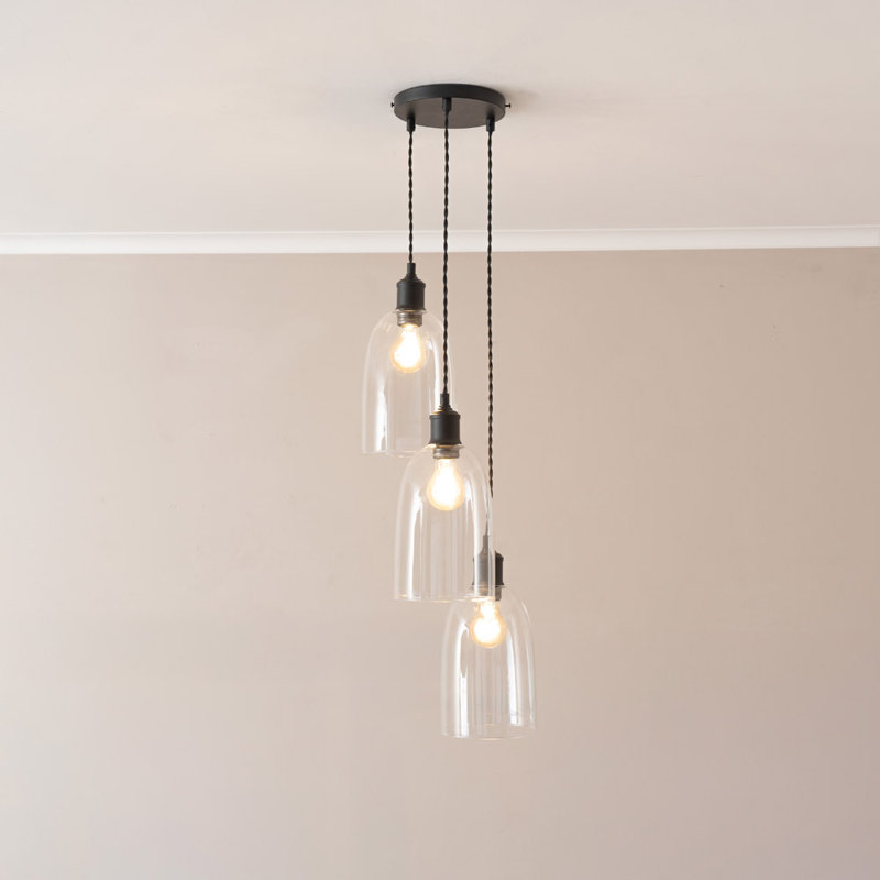 3 - Light Pendant, Matte Black