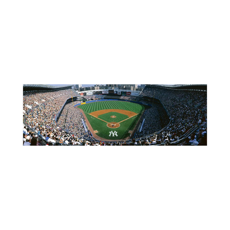 High Angle View Of A Baseball Stadium, Yankee Stadium, New York City, New York State, USA by Panoramic Images - Wrapped Canvas Panoramic Print