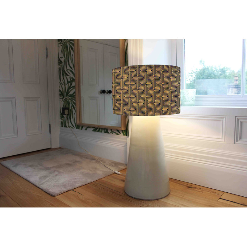 Cotton Drum Lamp Shade ( Uno ), 25cm H x 40cm W x 40cm D