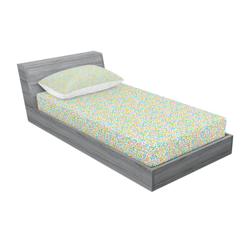 Microfiber Sheet Set, Twin Sheet Set with Fitted Sheet