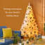 Sapin de Noël artificiel haute de 6 pi avec branches réalistes HOMcom-2080685526